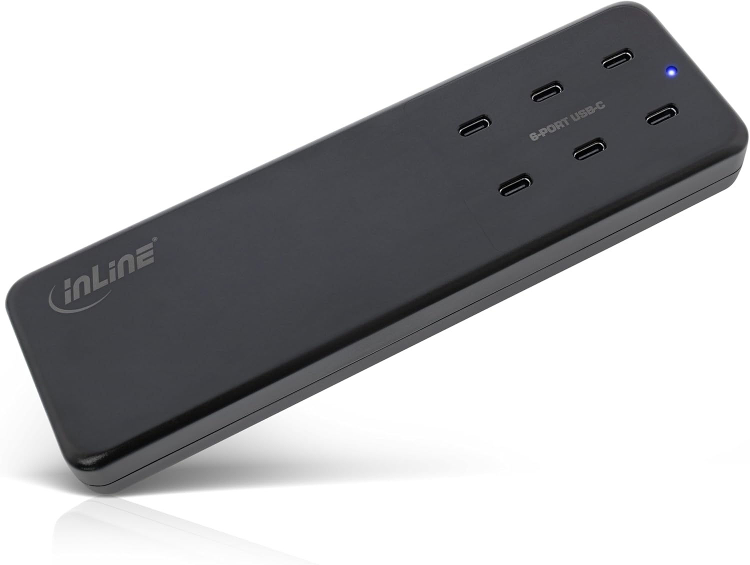 Inline® Alimentatore Multiporta 6 USB-C PD 3.0 GaN, Nero - immagine 1