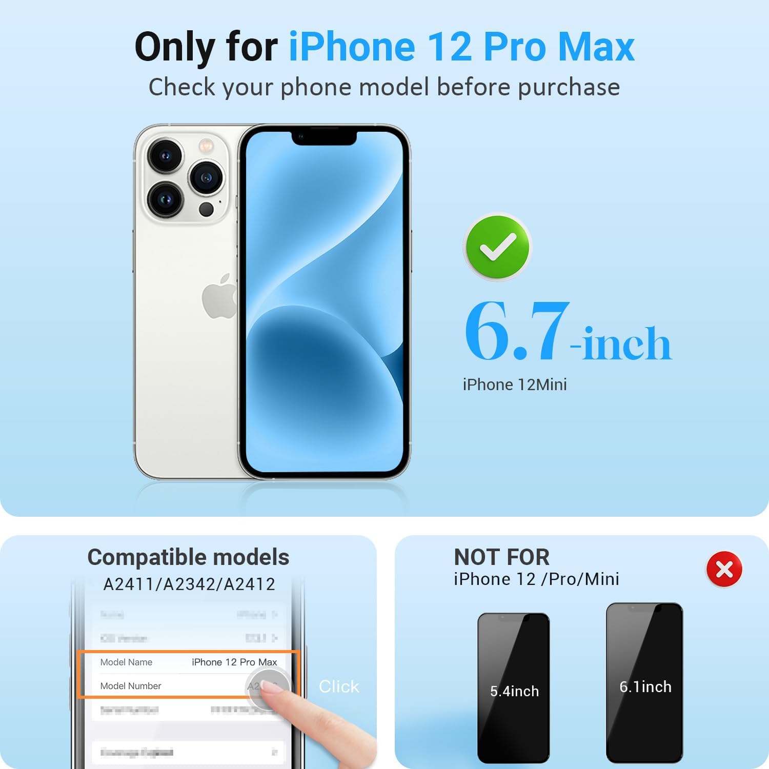 Display per iPhone 12 PRO Max - Schermo LCD di Ricambio - immagine 2