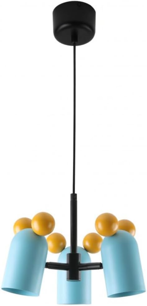 Gtv Lampada a Sospensione MOUSE 3 x E27 Blu - immagine 1