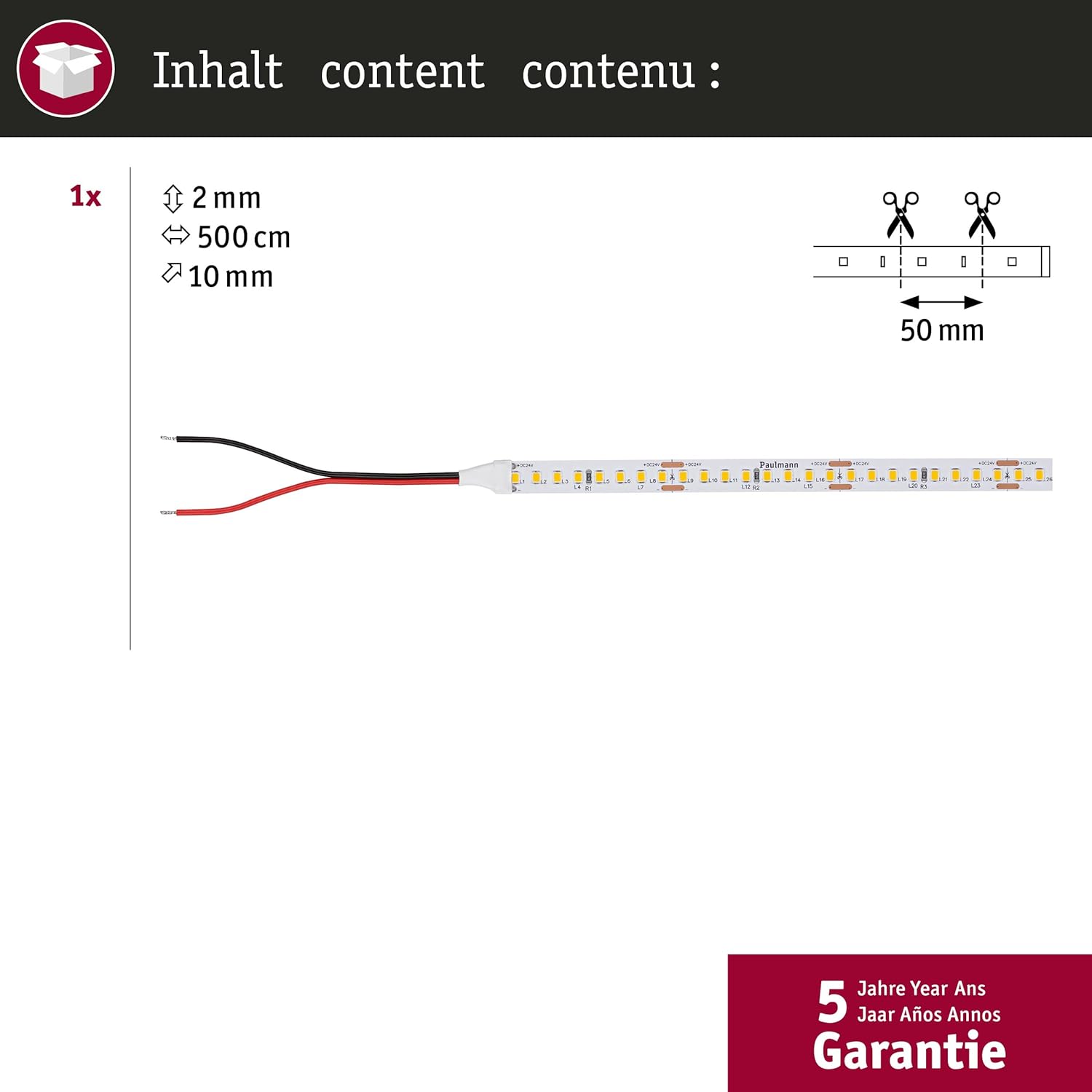 Paulmann 78445 - Striscia LED Pro Gold P150 5m - immagine 2