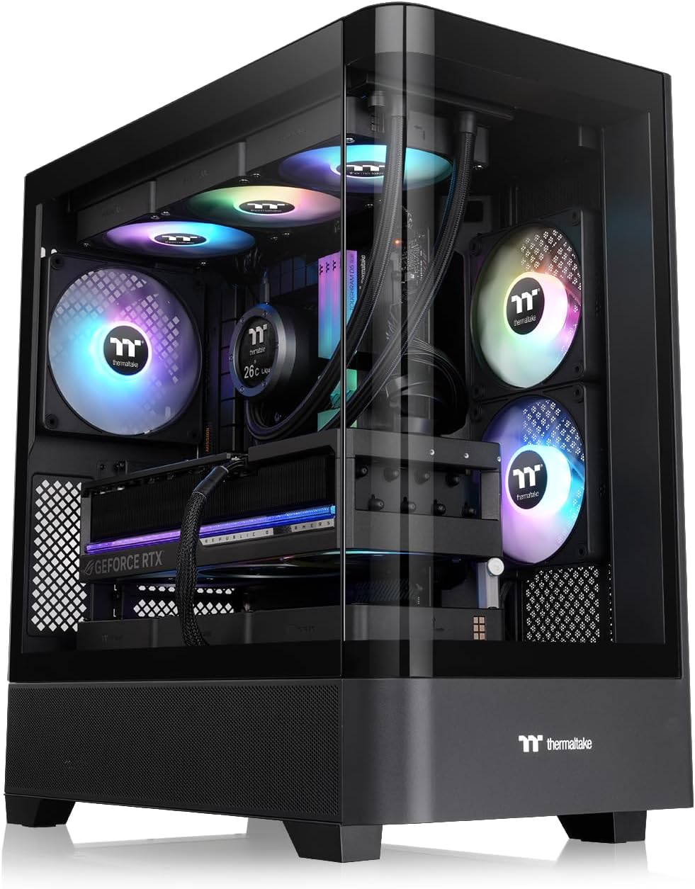 Thermaltake View 290 TG ARGB | Mid Tower Chassis | Black - immagine 7