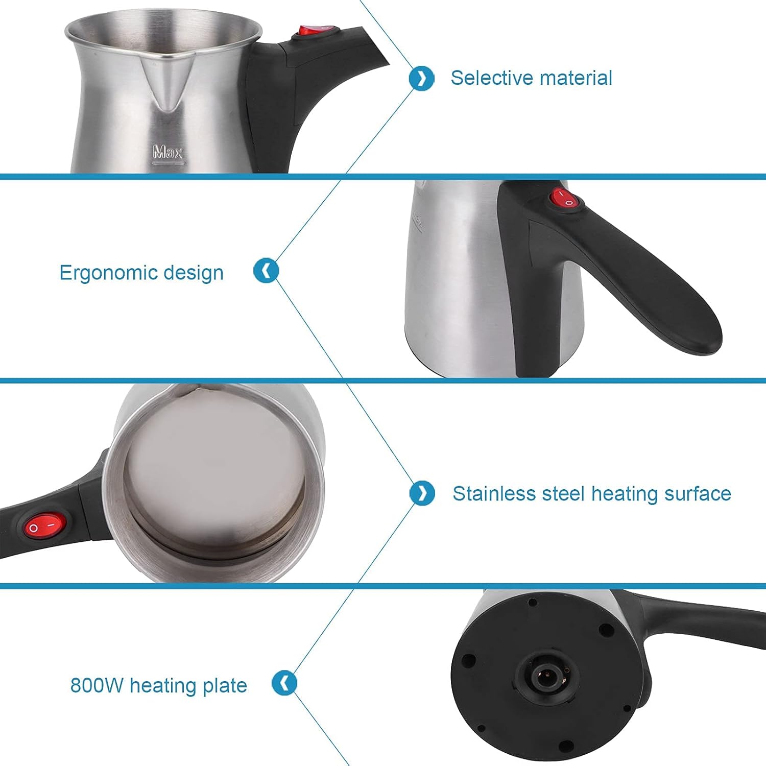 Caffettiera Elettrica a Immersione 800W 500ml - immagine 3