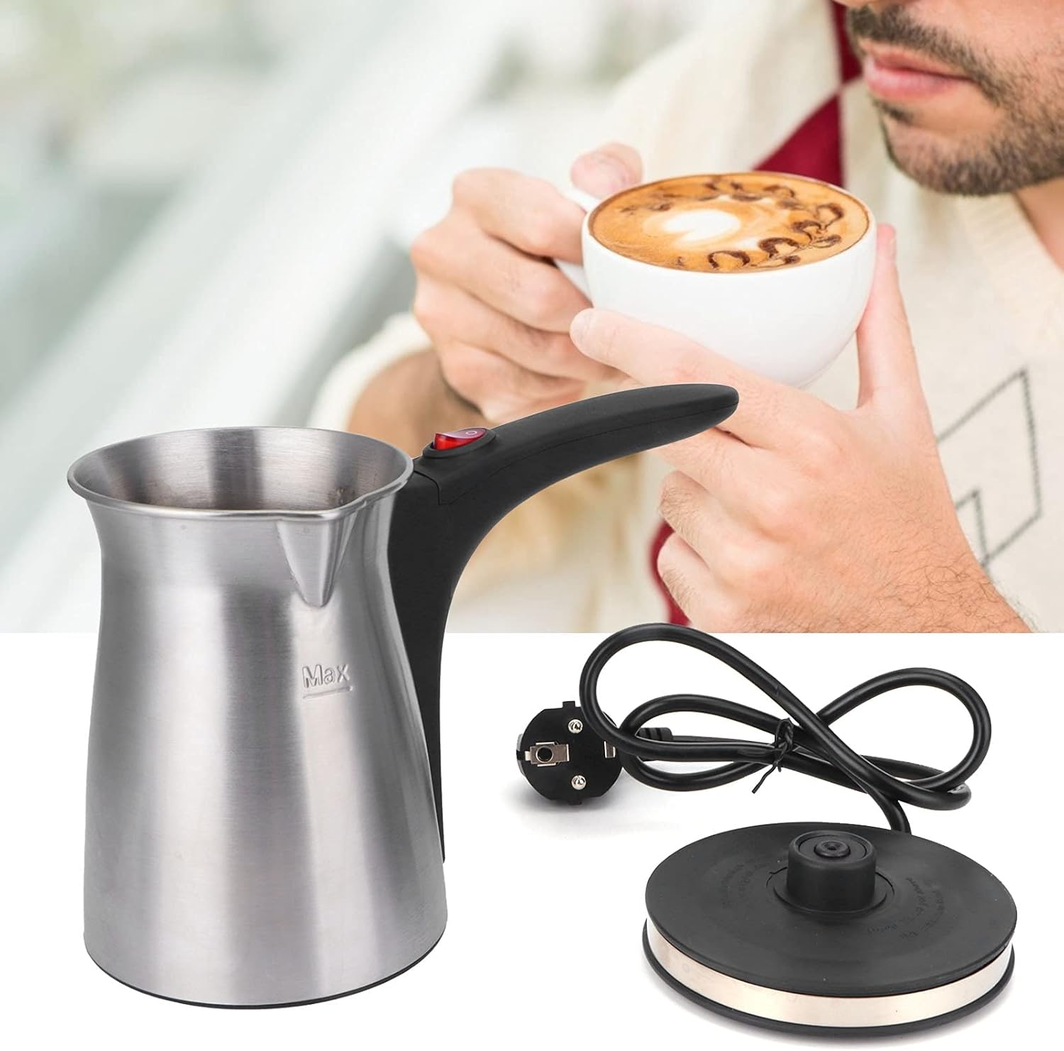 Caffettiera Elettrica a Immersione 800W 500ml - immagine 8