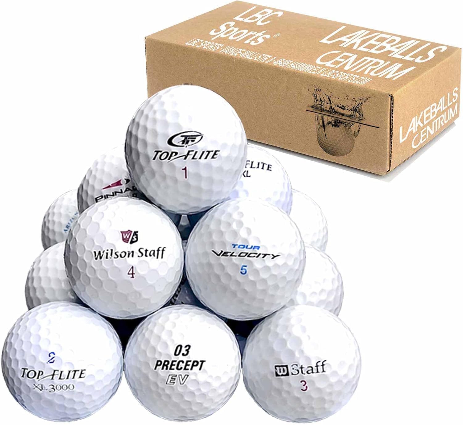 50 Lakeballs Mix - Palline da Golf AAA/AA