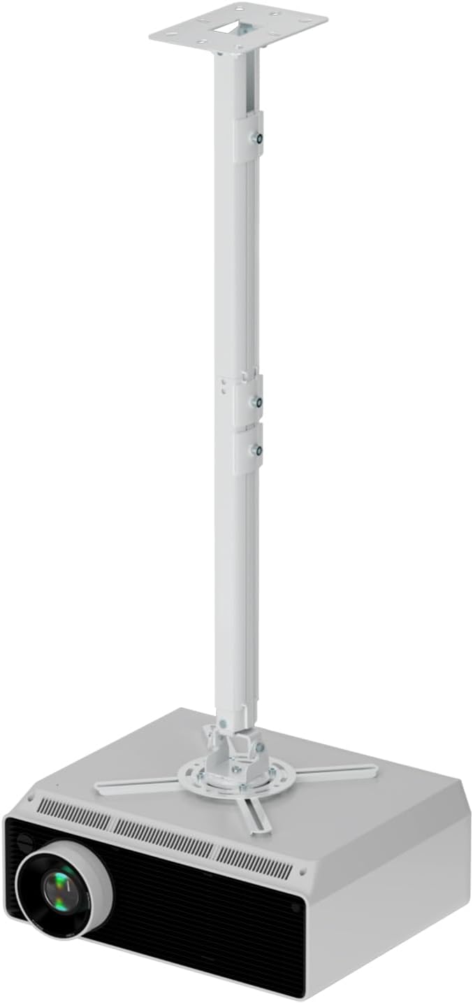 Suptek Supporto per Proiettore da Soffitto, Bianco - immagine 7