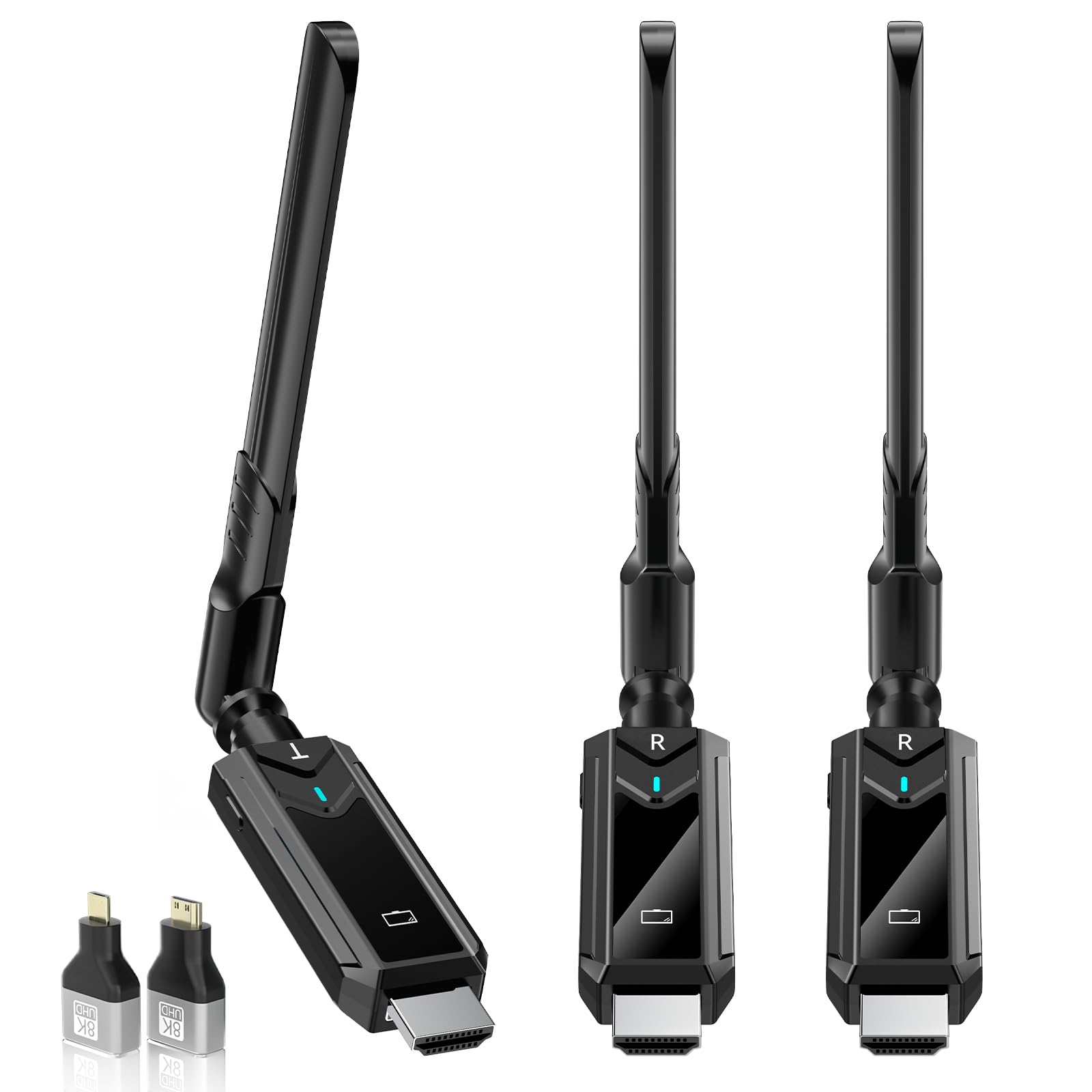 Trasmettitore HDMI Wireless 4K con 2 Ricevitori