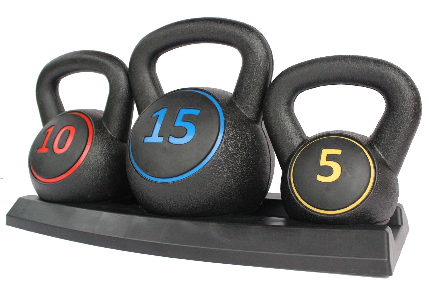 Hionre Set Kettlebell con Supporto, Nero (KB01S)