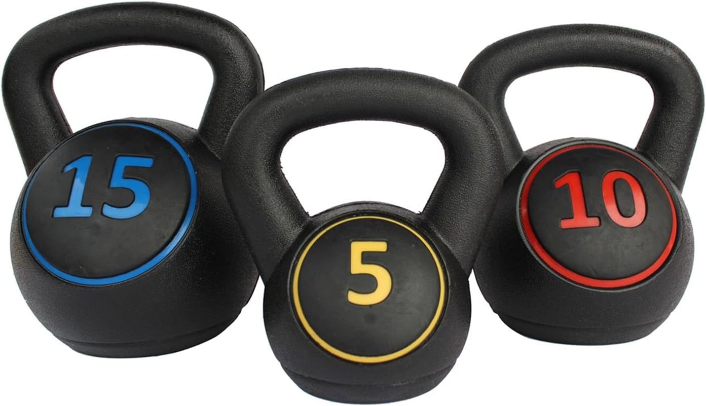 Hionre Set Kettlebell con Supporto, Nero (KB01S) - immagine 6