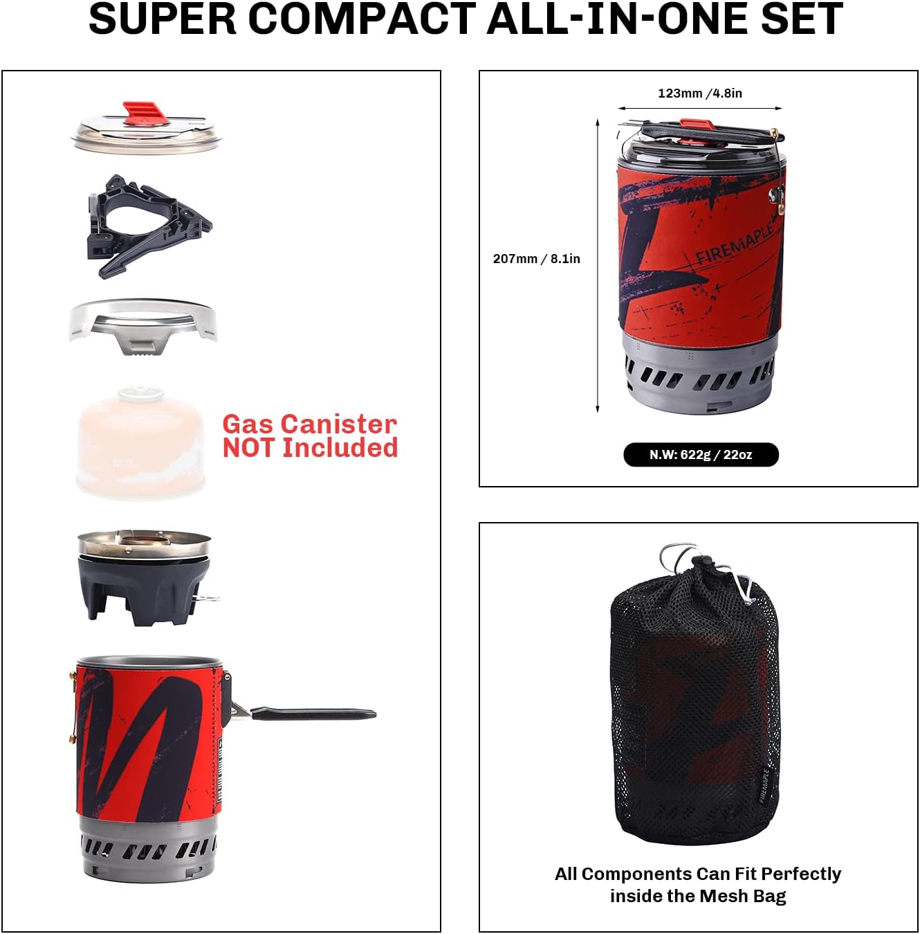 Fire-maple Polaris - Fornello da Trekking a Gas Portatile - immagine 2