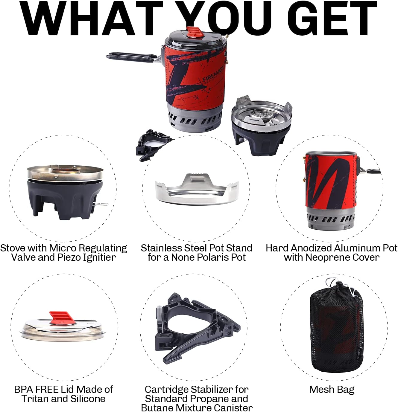 Fire-maple Polaris - Fornello da Trekking a Gas Portatile - immagine 4