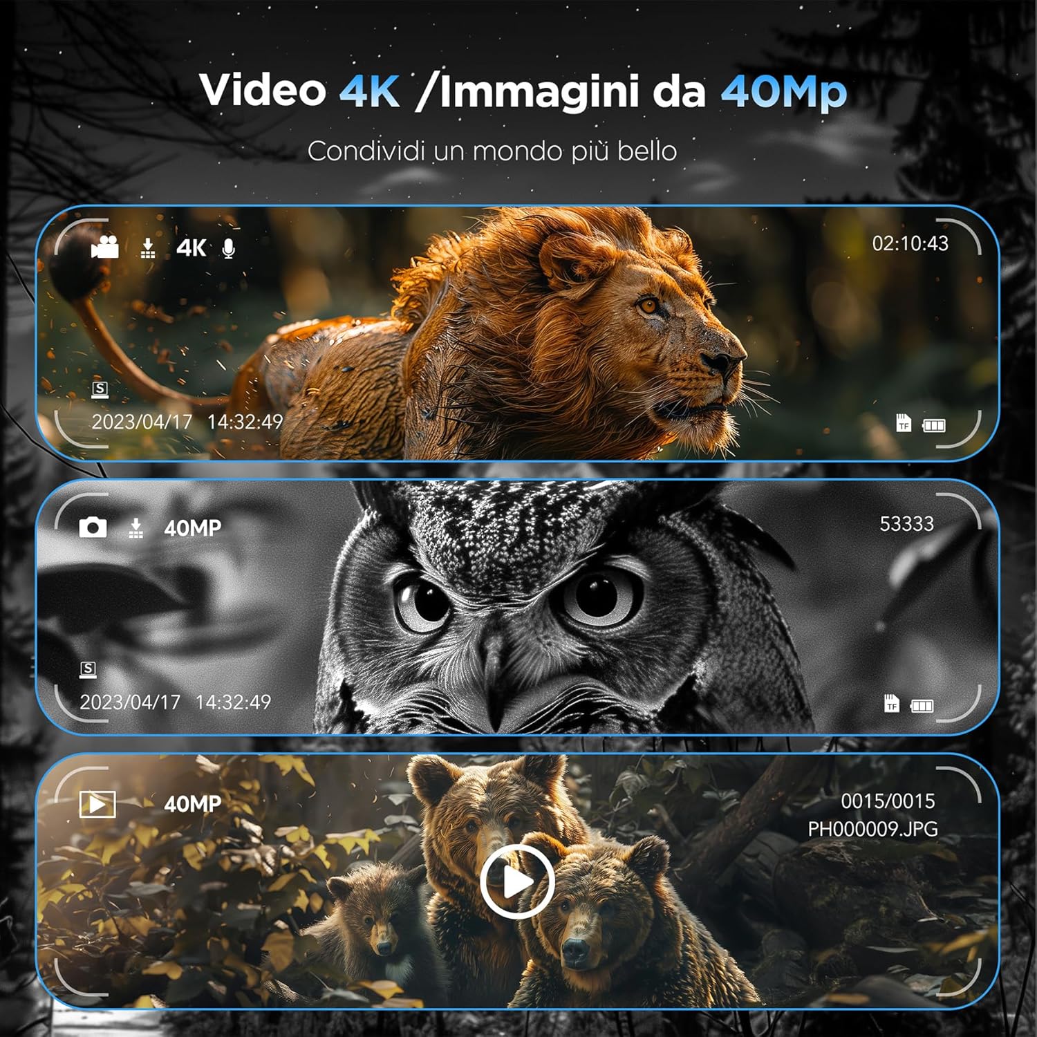 Visore Notturno Digitale 4K Professionale 600m - immagine 2