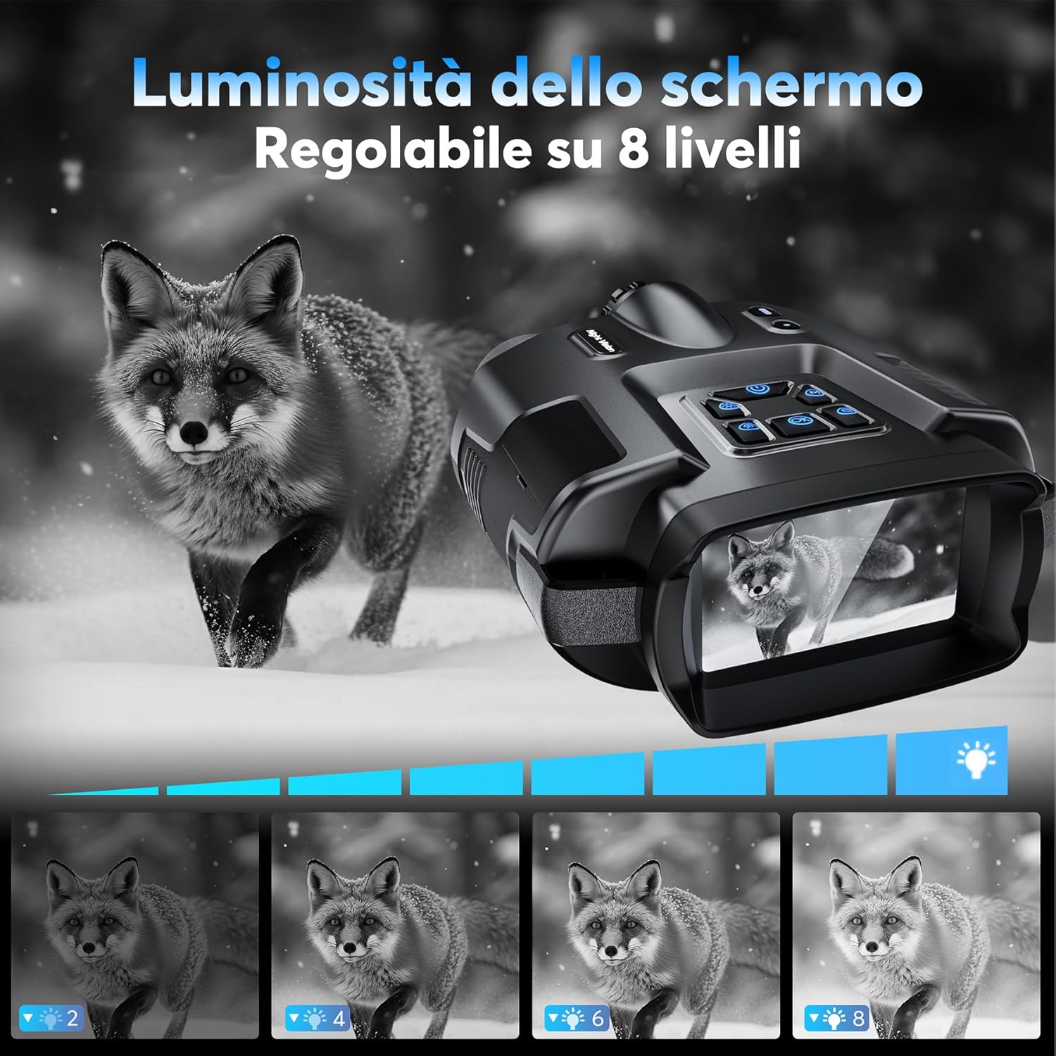 Visore Notturno Digitale 4K Professionale 600m - immagine 7