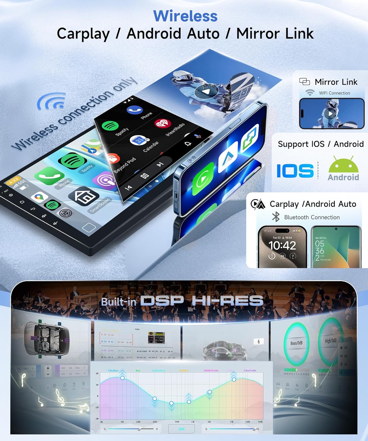 Autoradio Android 15 per Mercedes-Benz B200 2008-2011 - immagine 4