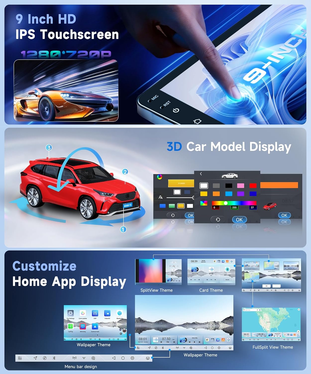 Autoradio Android 15 per Mercedes-Benz B200 2008-2011 - immagine 7