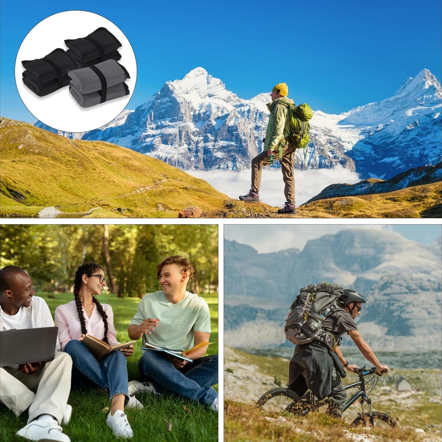 Ruglamzhip Cuscini Termici Pieghevoli per Seduta 3pz - immagine 5