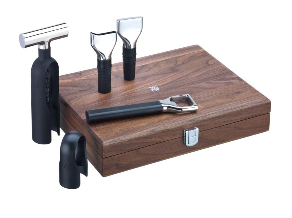 Wmf Baric - Set Sommelier per Vino 5 Pezzi, Nero