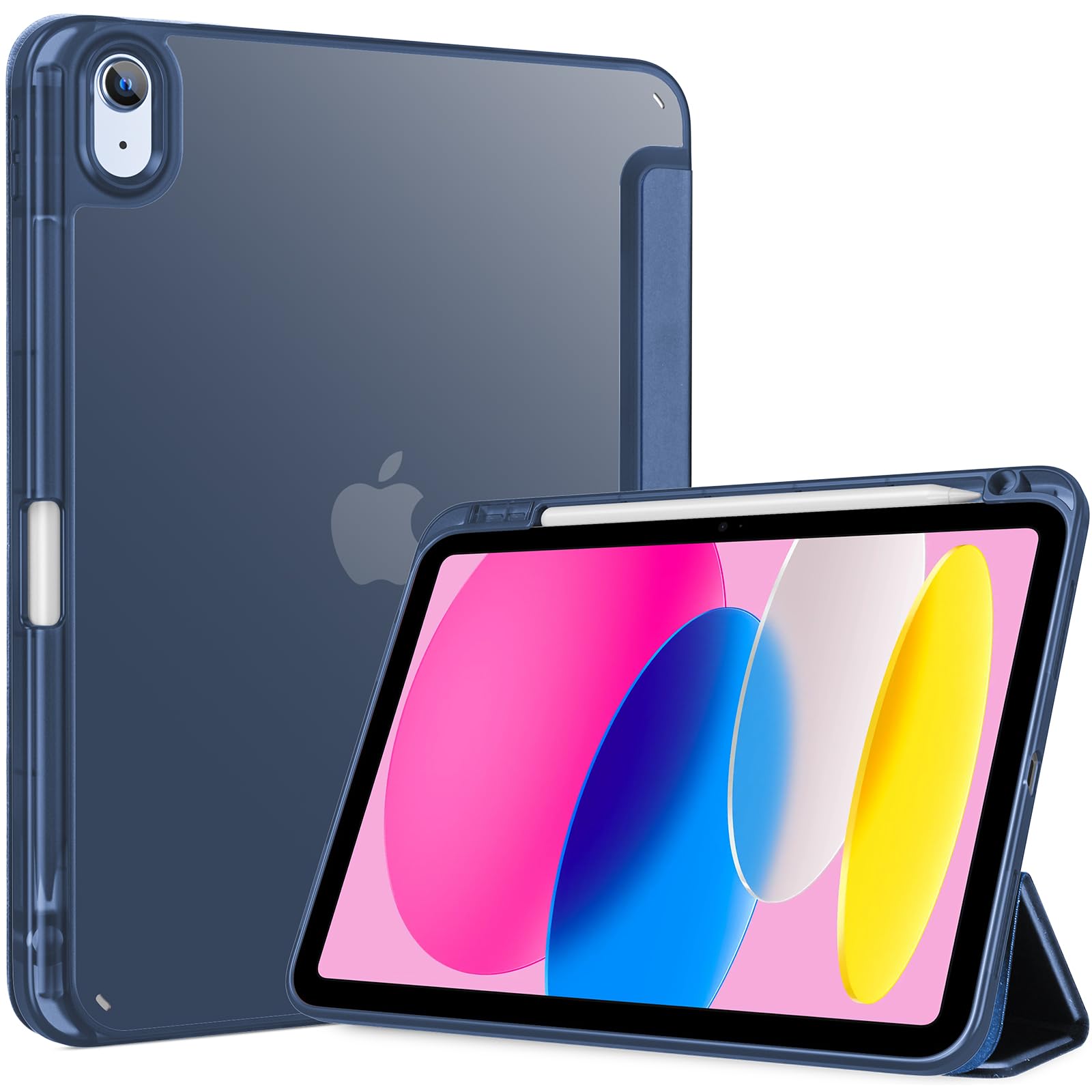 Procase Custodia per iPad 11" (2025) / 10.9" (2022), Blu Scuro