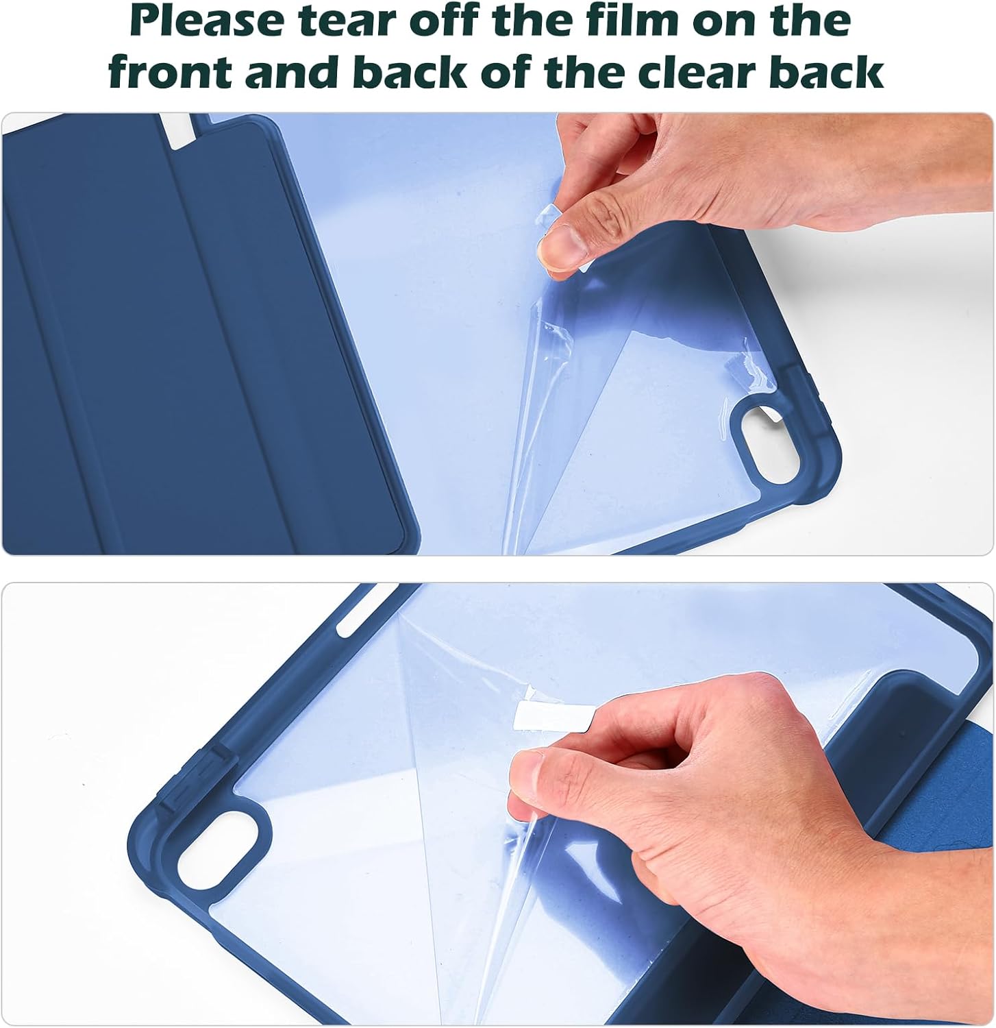 Procase Custodia per iPad 11" (2025) / 10.9" (2022), Blu Scuro - immagine 7