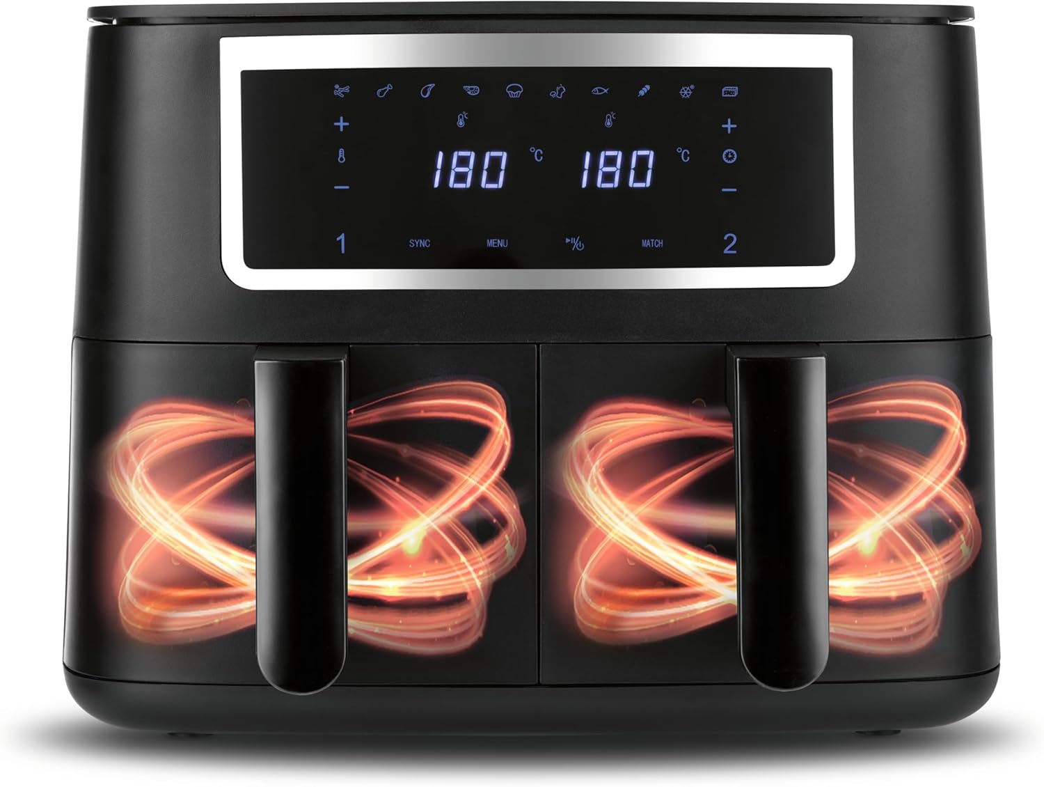 GOURMETmaxx Friggitrice ad Aria Calda Doppia Camera - immagine 3