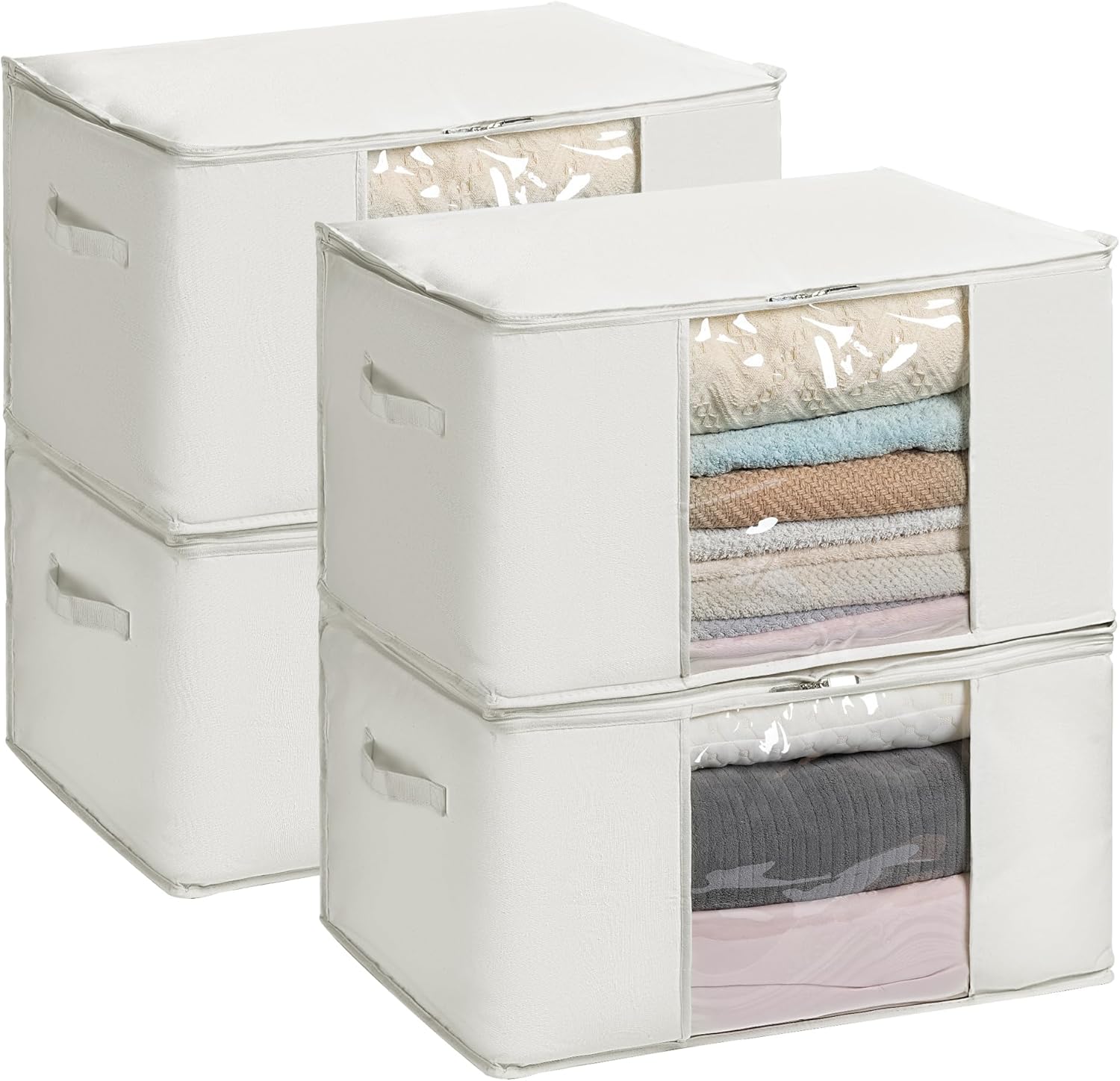 Tyeers Contenitori per Armadio in Tessuto (4 pezzi) - immagine 1