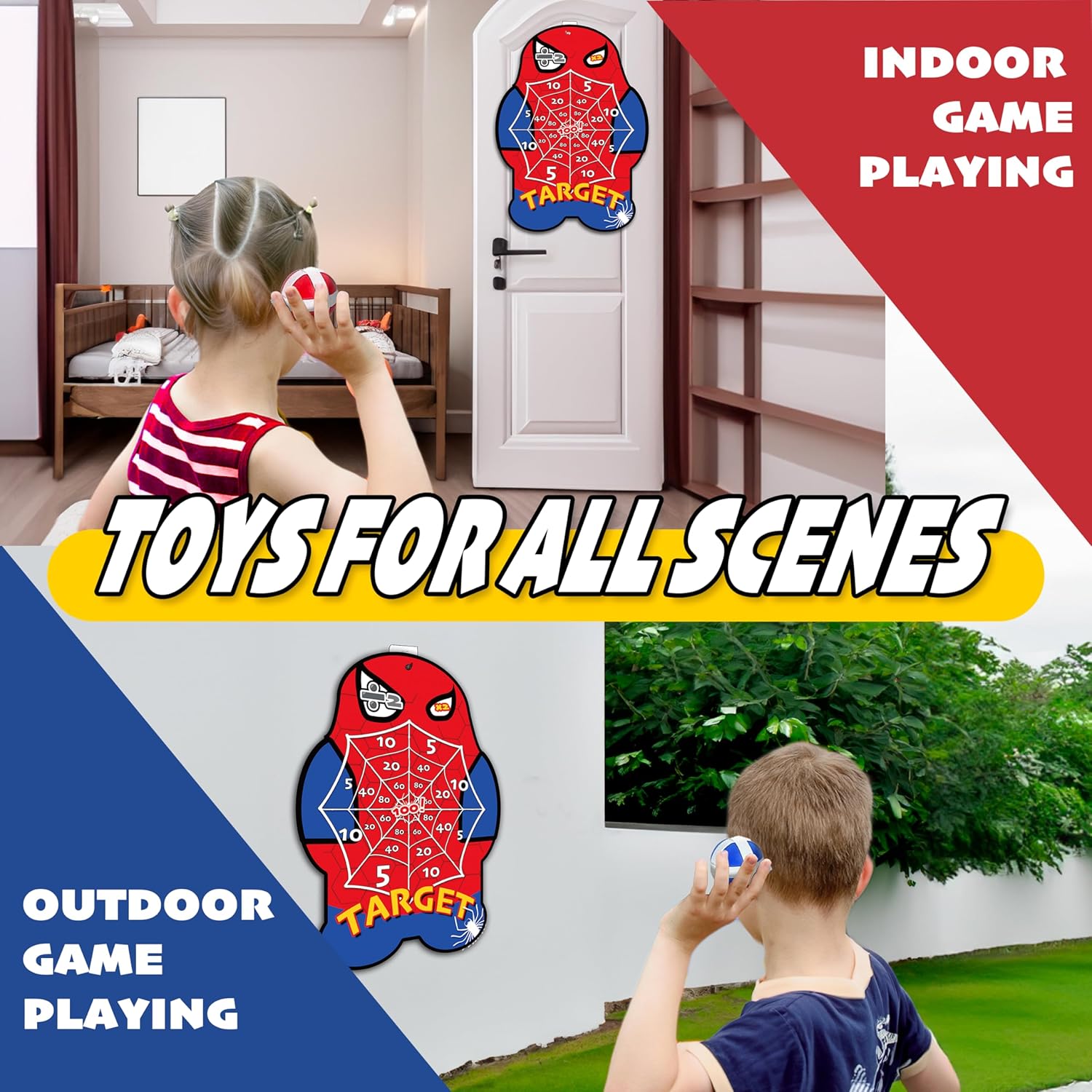 Freccette Bersaglio Giochi per Bambini 70 cm - immagine 6