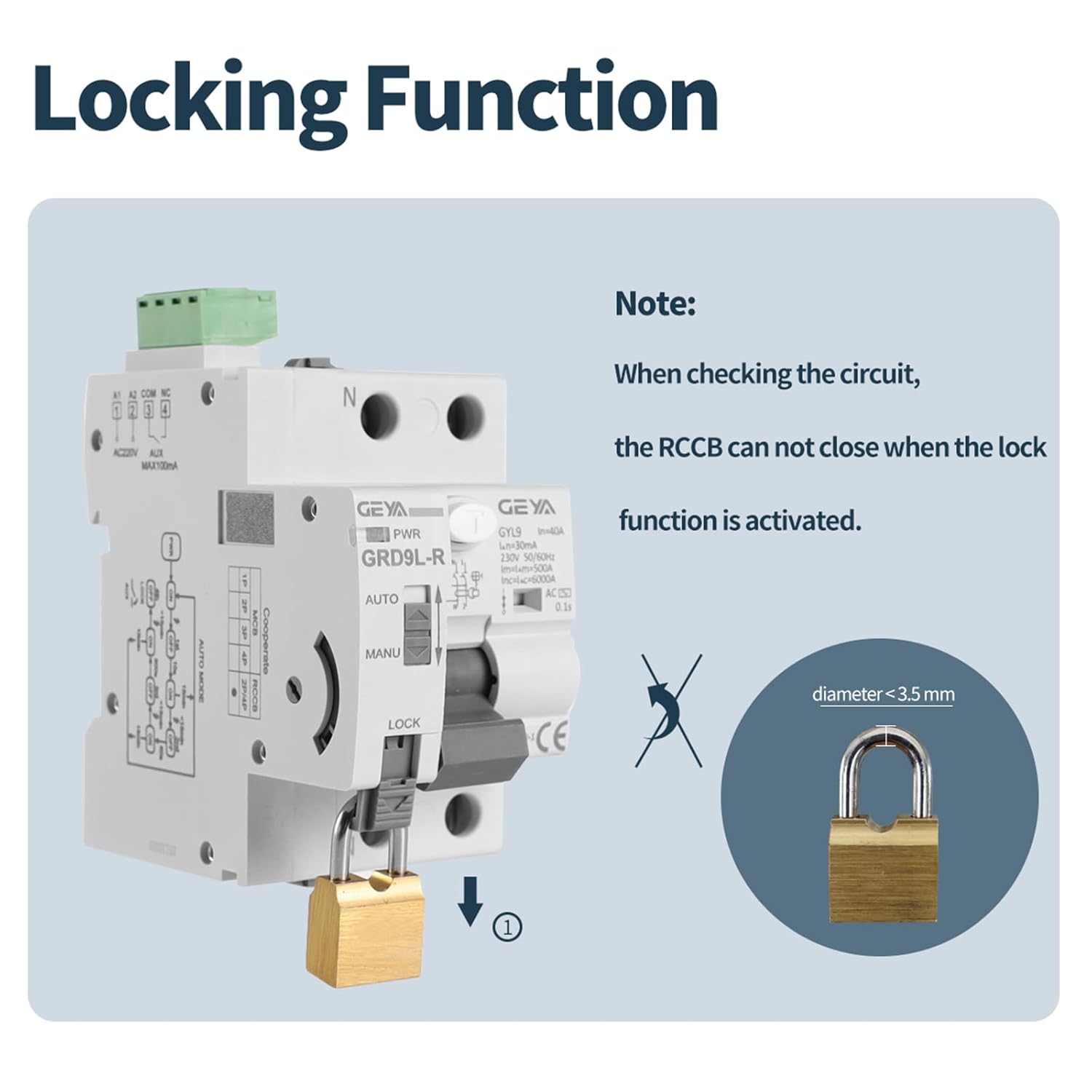 Geya Dispositivo di Richiusura Automatica Interruttore - immagine 3