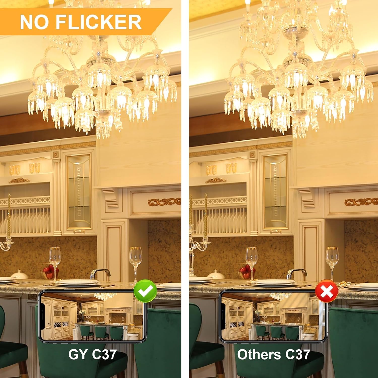 Gy Lampadine LED E14 8W (60W eq.) 880 Lumen, 12 Pezzi - immagine 6