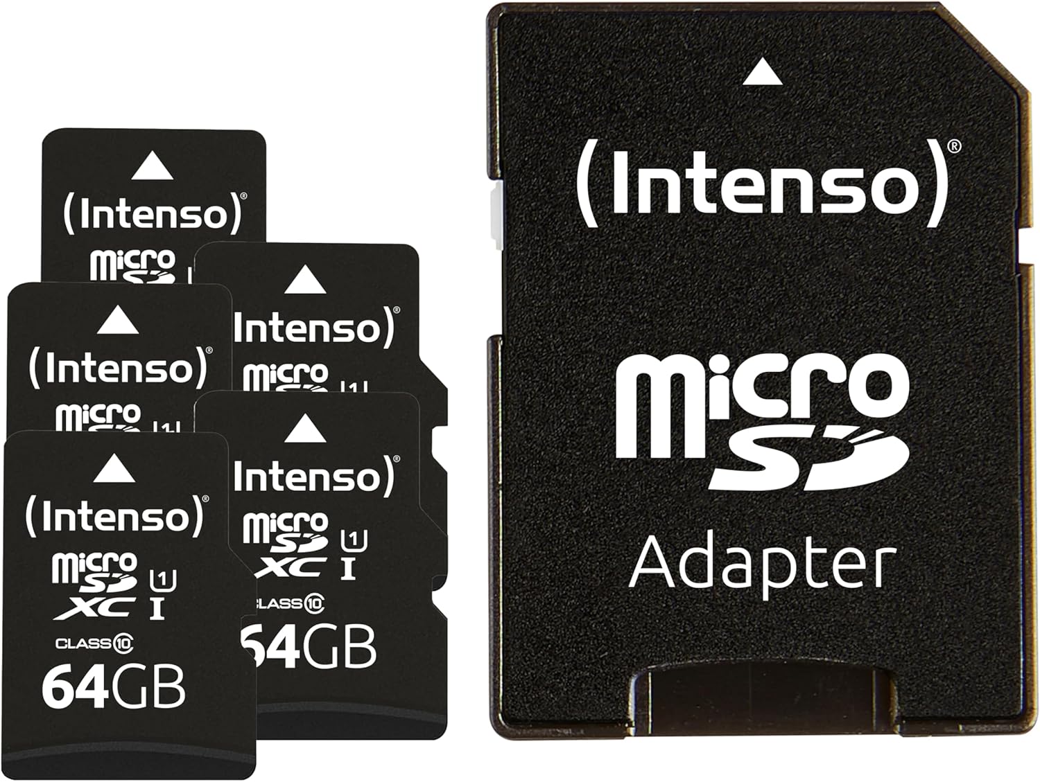 Intenso Premium microSDXC - Scheda di Memoria 64 GB, Nero - immagine 1