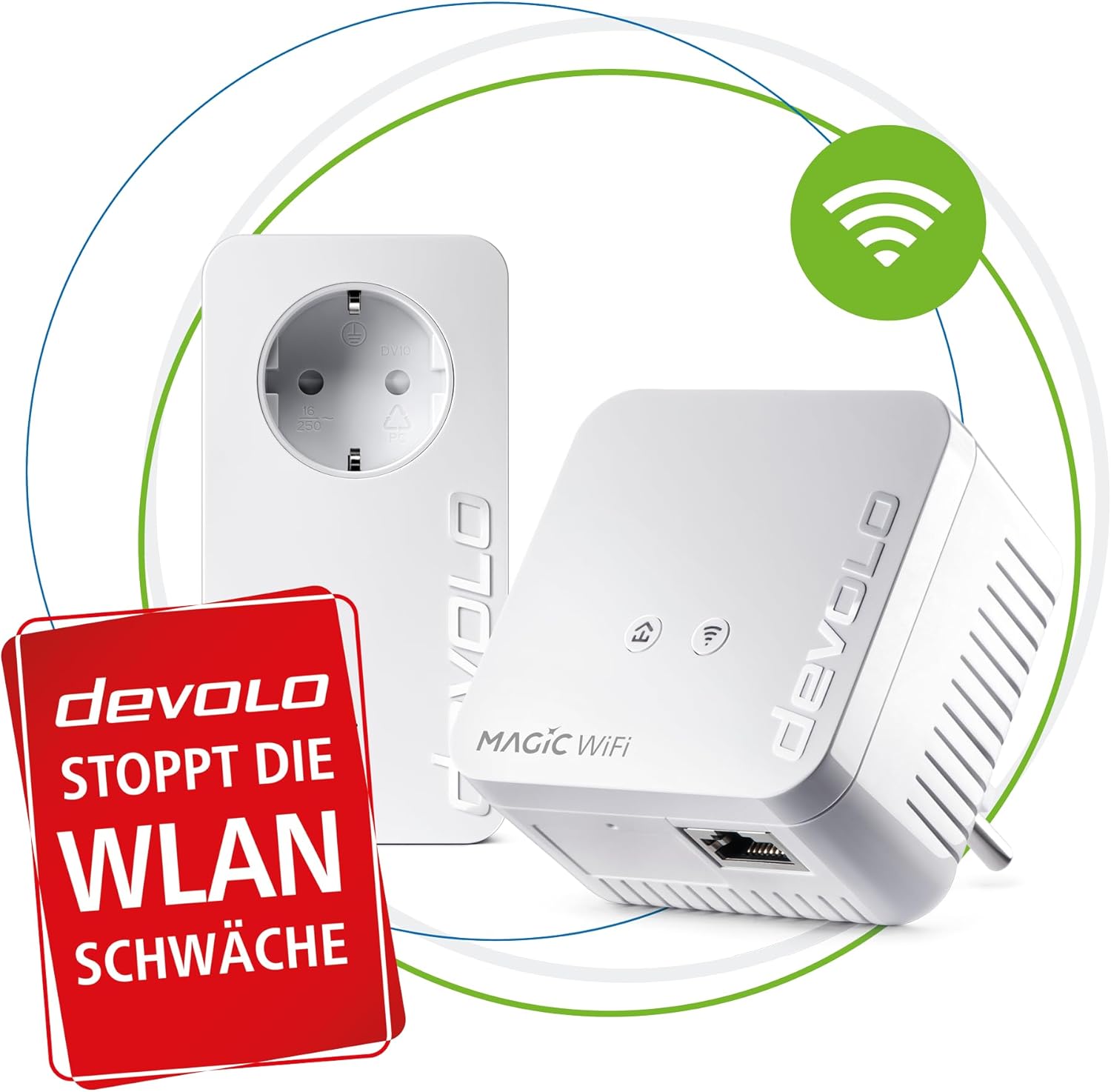 Devolo Magic 1 WiFi mini Starter Kit Powerline WLAN Network Kit 400 Mbit/s - immagine 2