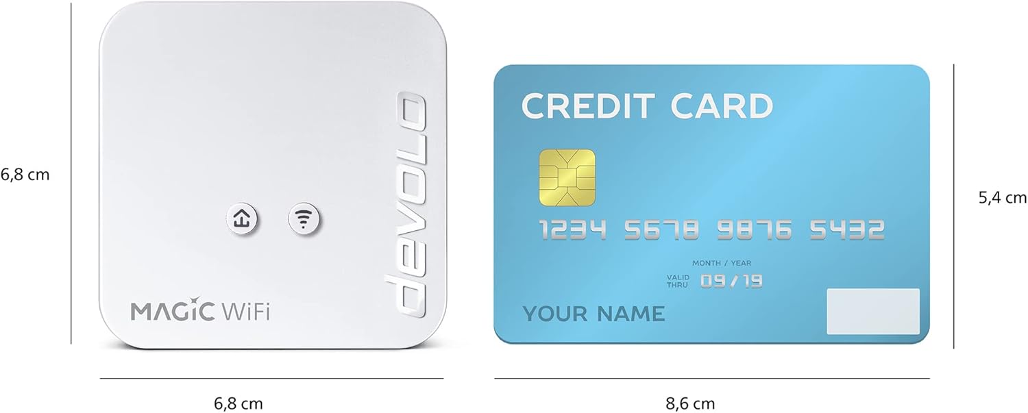 Devolo Magic 1 WiFi mini Starter Kit Powerline WLAN Network Kit 400 Mbit/s - immagine 4