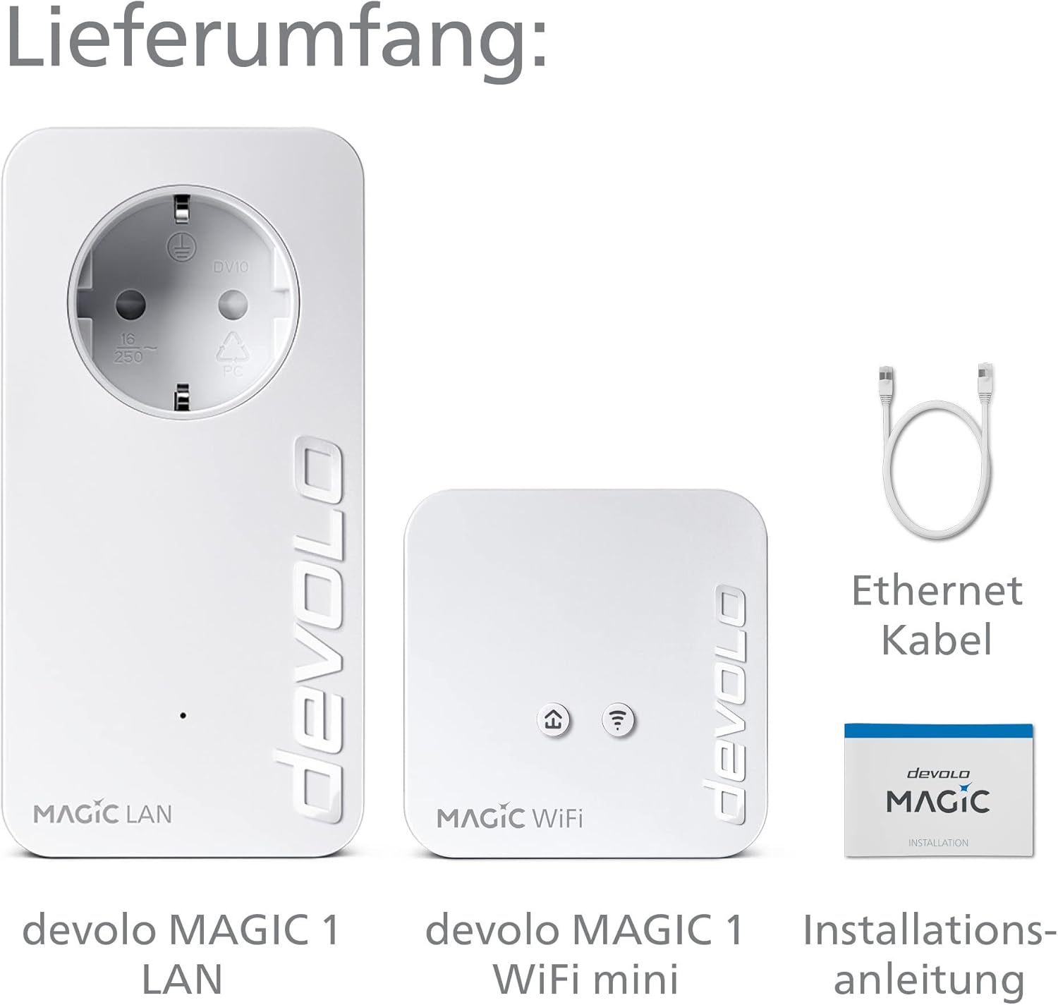Devolo Magic 1 WiFi mini Starter Kit Powerline WLAN Network Kit 400 Mbit/s - immagine 7