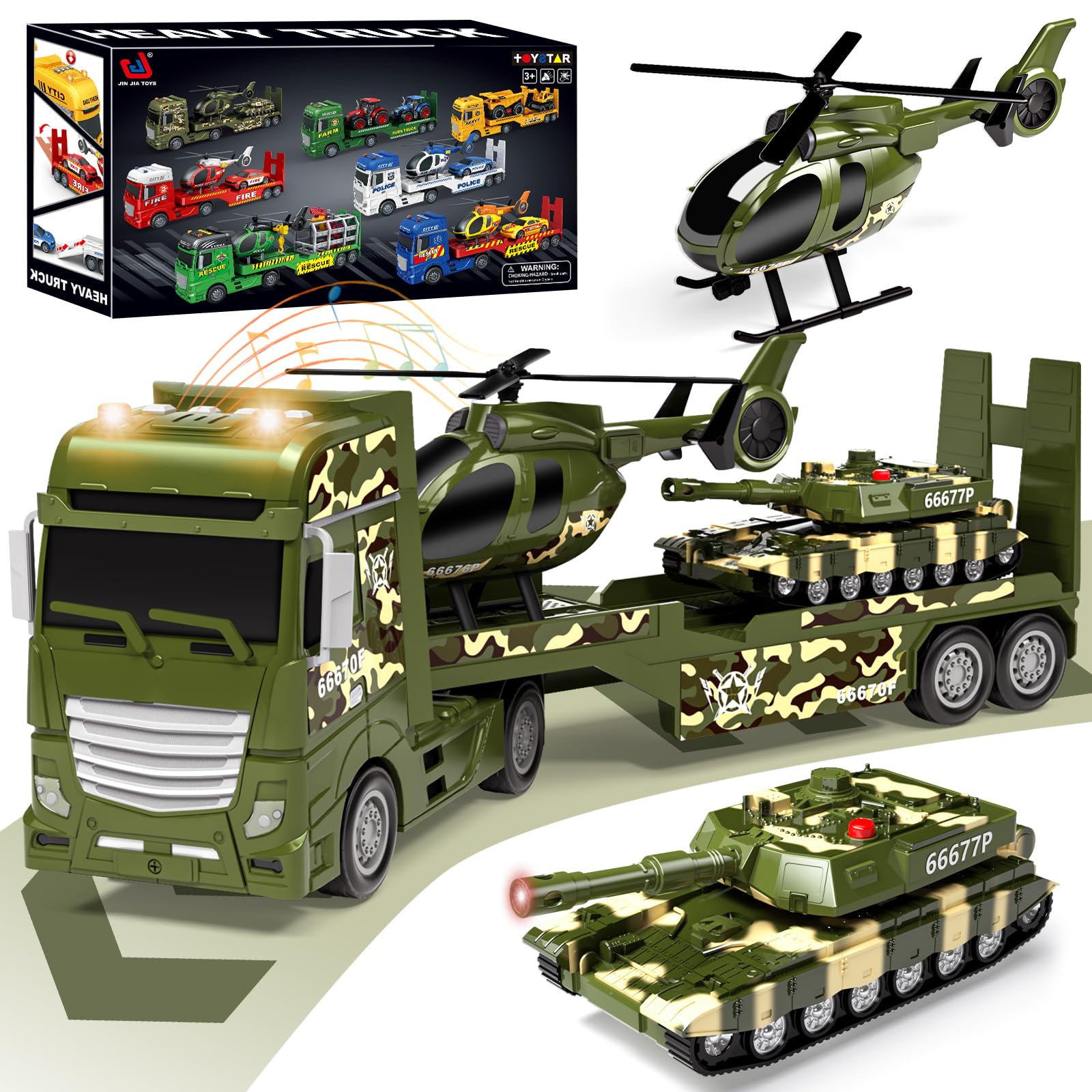 Tacobear Camion Militare Giocattolo 3 in 1