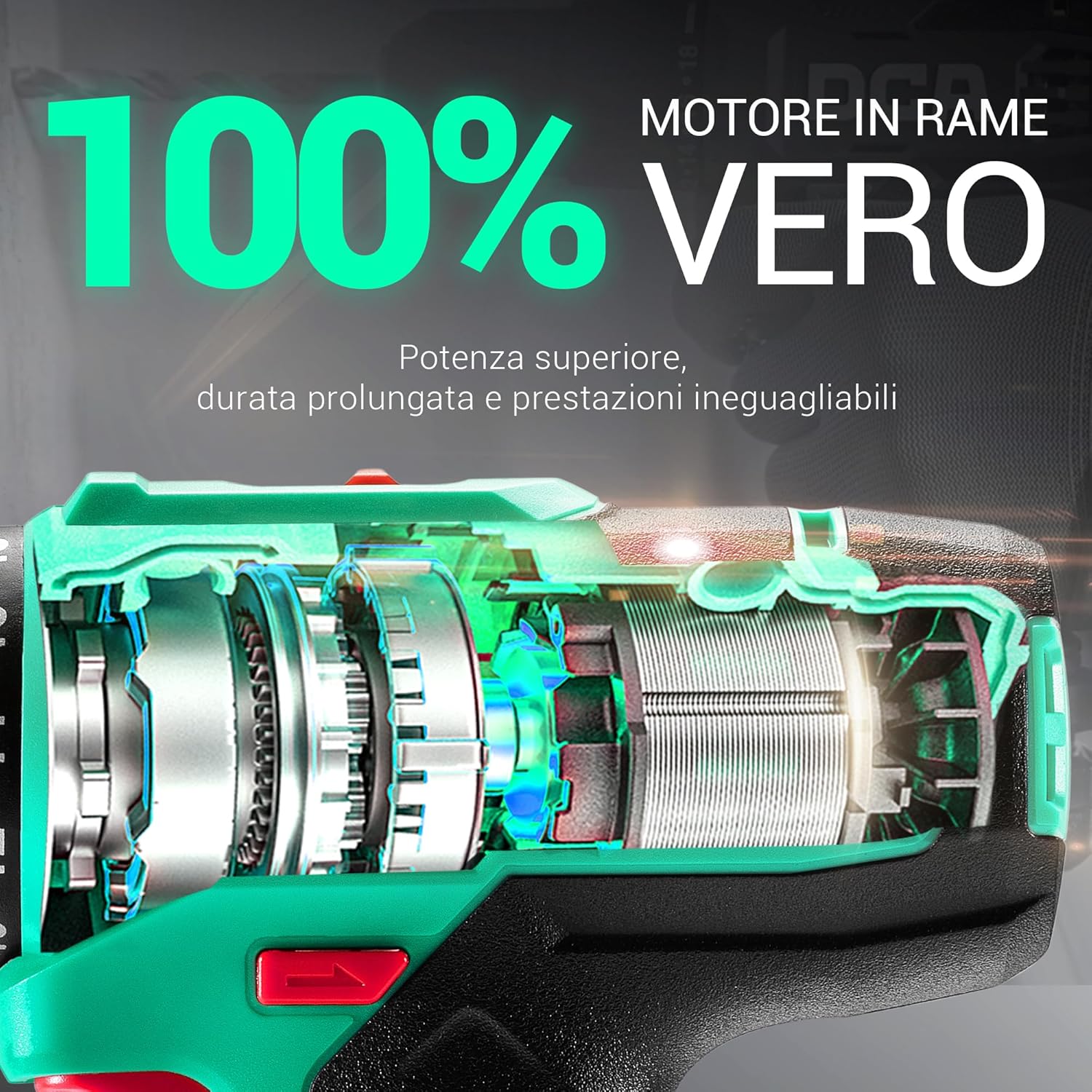 Dca Trapano a Percussione a Batteria 20V 40 Nm - immagine 5