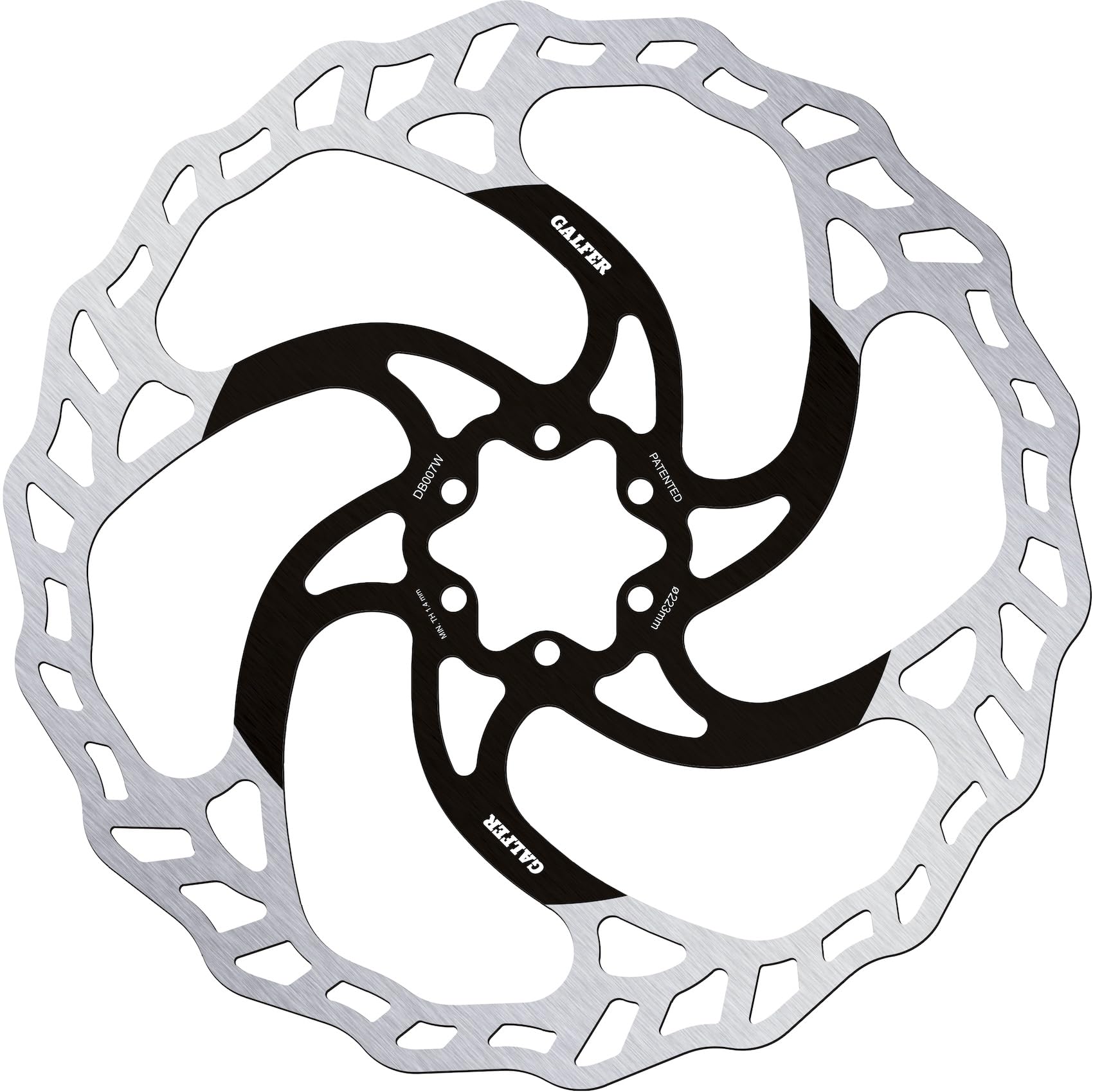 GALFER Disco Freno Wave D.223 Unisex Adulto, Nero, Taglia Unica