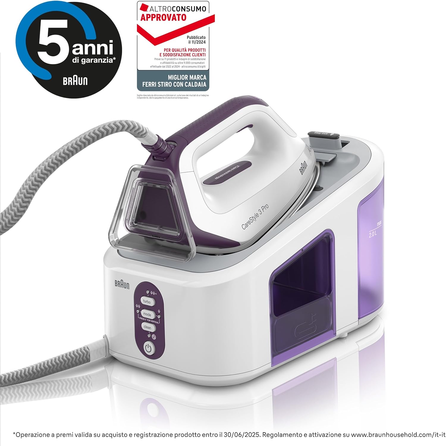Braun CareStyle 3 PRO IS3155VI - Ferro da Stiro con Caldaia - immagine 3