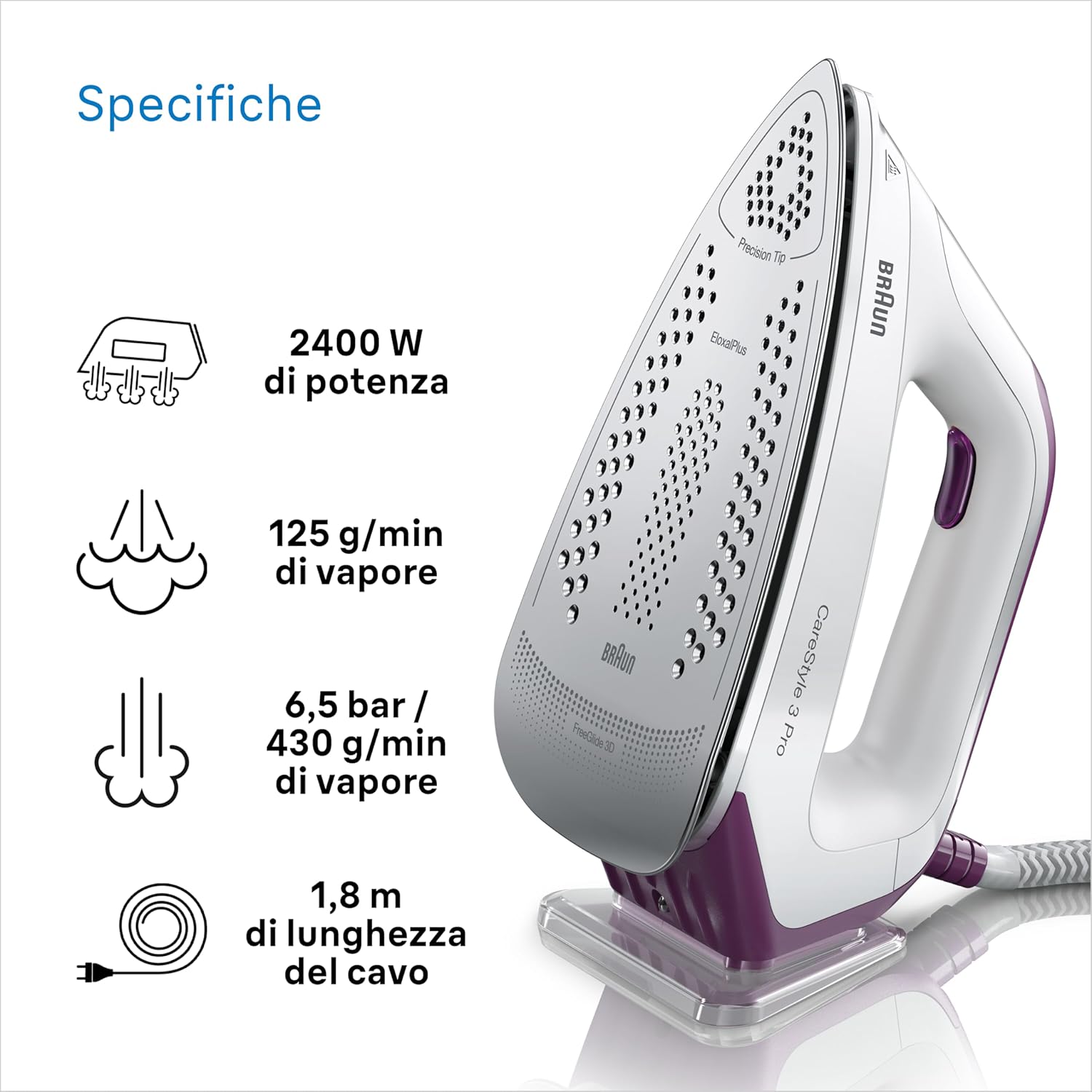 Braun CareStyle 3 PRO IS3155VI - Ferro da Stiro con Caldaia - immagine 4