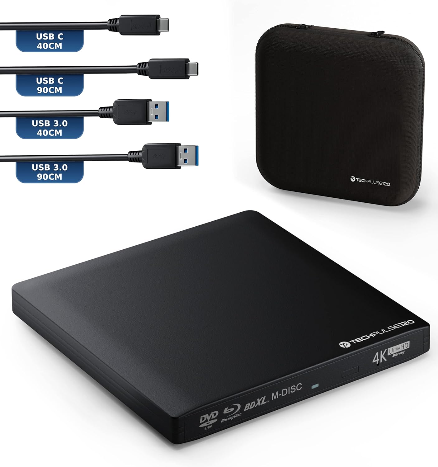 Techpulse120 - Masterizzatore Esterno USB 3.1 USB-C Blu-ray - immagine 1