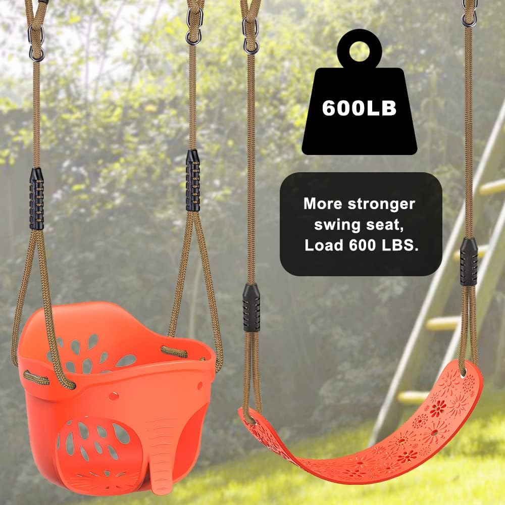 Seleware Altalena per Bambini con Schienale Alto - immagine 5