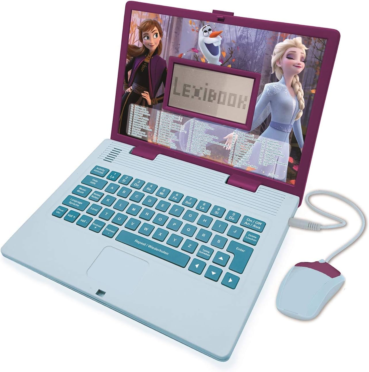 Lexibook Disney Frozen 2 - Portatile Educativo Bilingue, Blu/Viola - immagine 2