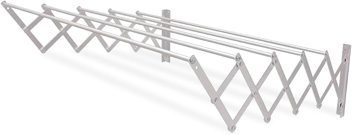 Amig Stendibiancheria Estensibile da Parete 140x14x3 cm - immagine 1