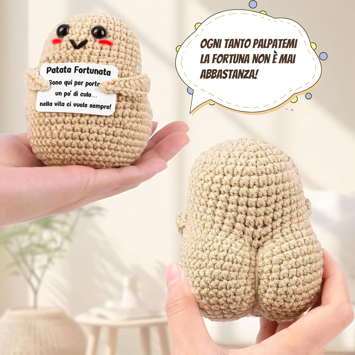 WELCOMAT Patata Portafortuna - Mini Peluche - immagine 2