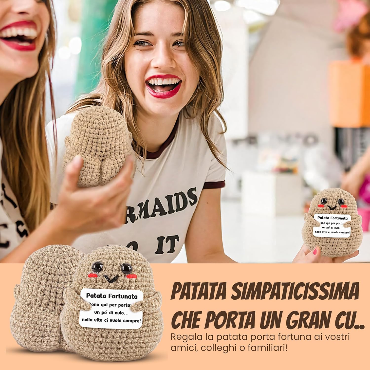 WELCOMAT Patata Portafortuna - Mini Peluche - immagine 3