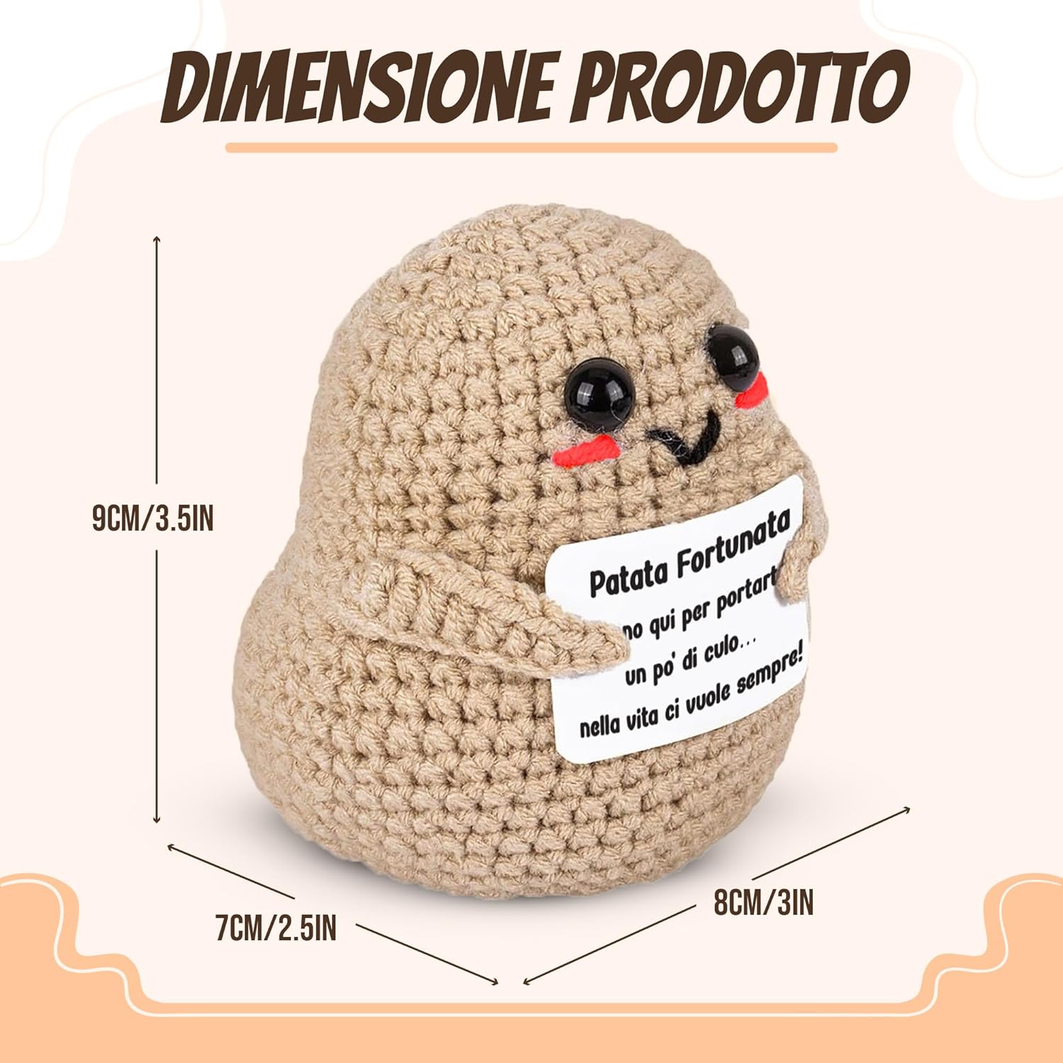 WELCOMAT Patata Portafortuna - Mini Peluche - immagine 5
