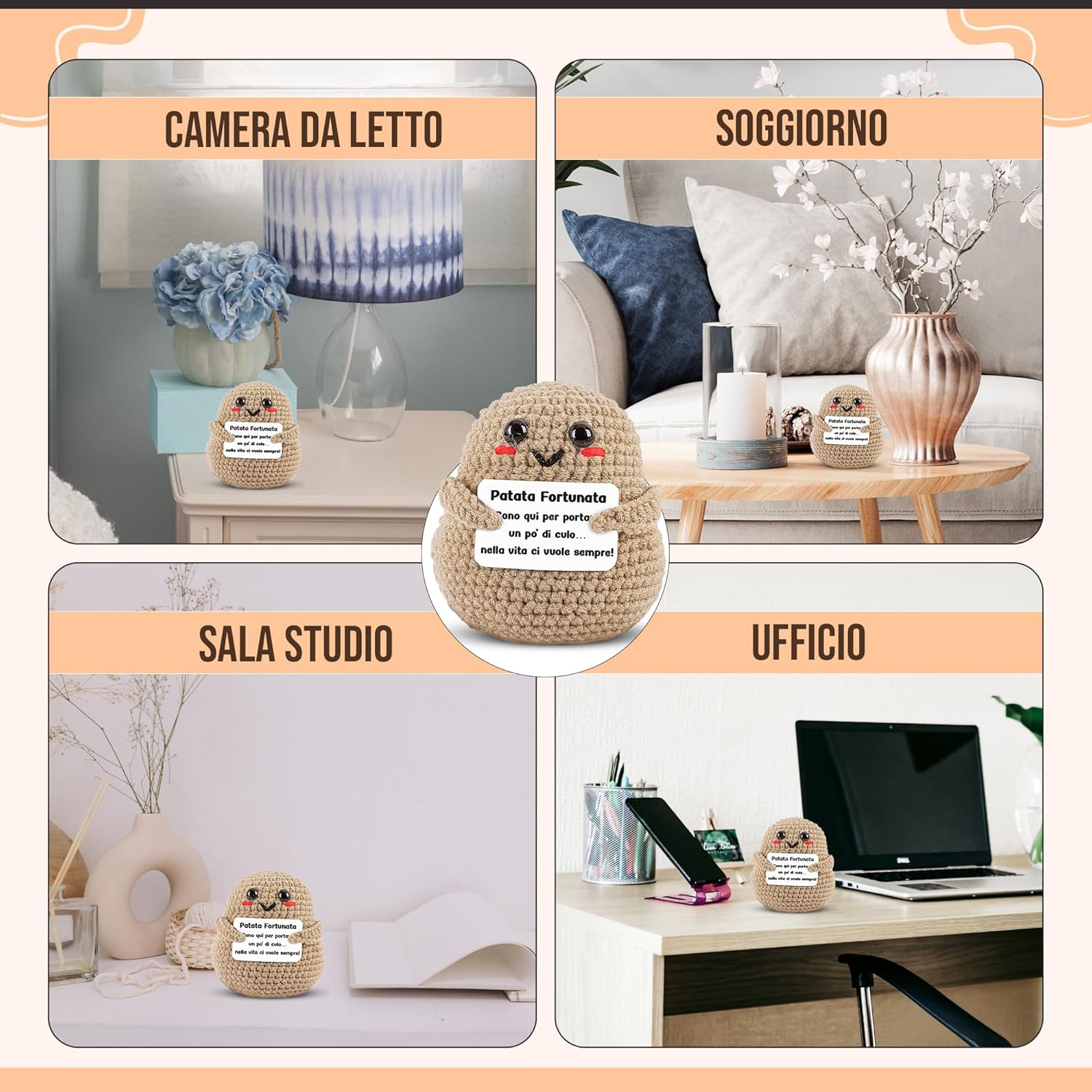 WELCOMAT Patata Portafortuna - Mini Peluche - immagine 6