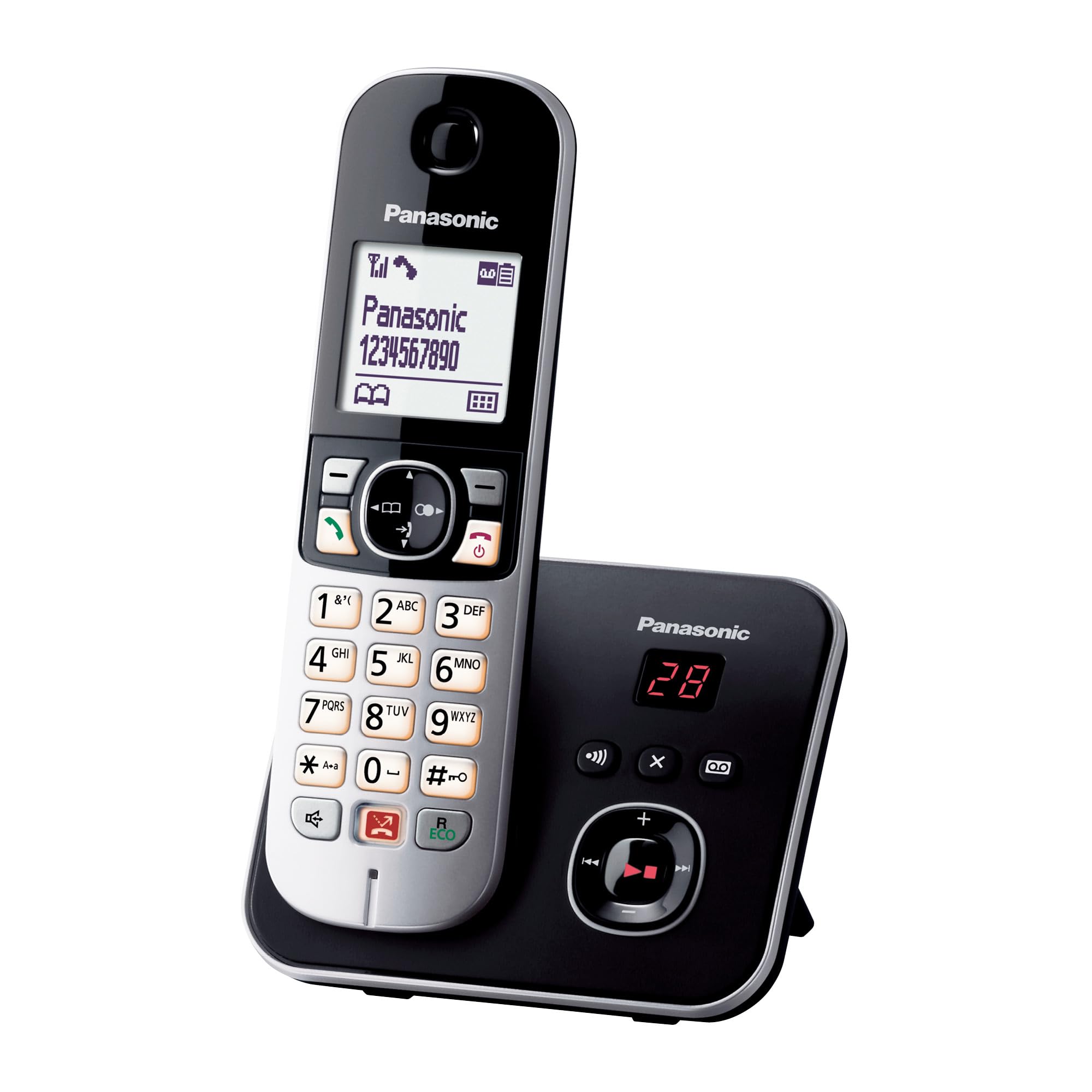 Panasonic KX-TG6861JTB Telefono Cordless con Segreteria