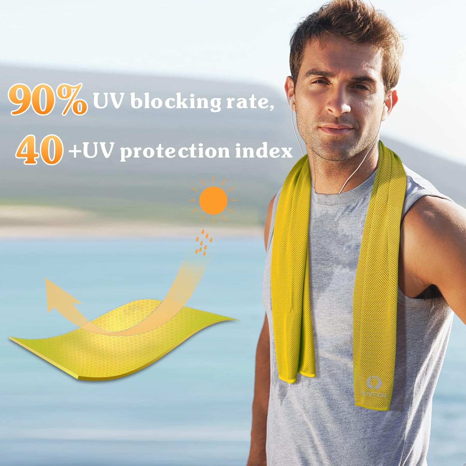 Sukeen Set 12 Asciugamani Rinfrescanti 100x30 cm - immagine 5