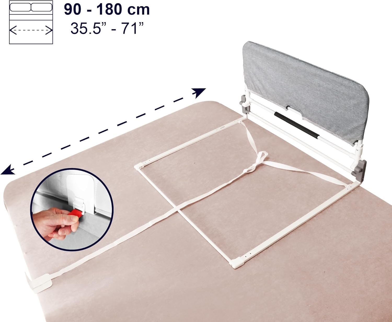 Kmina Sponde Letto Anziani Anticaduta Abatible - immagine 4