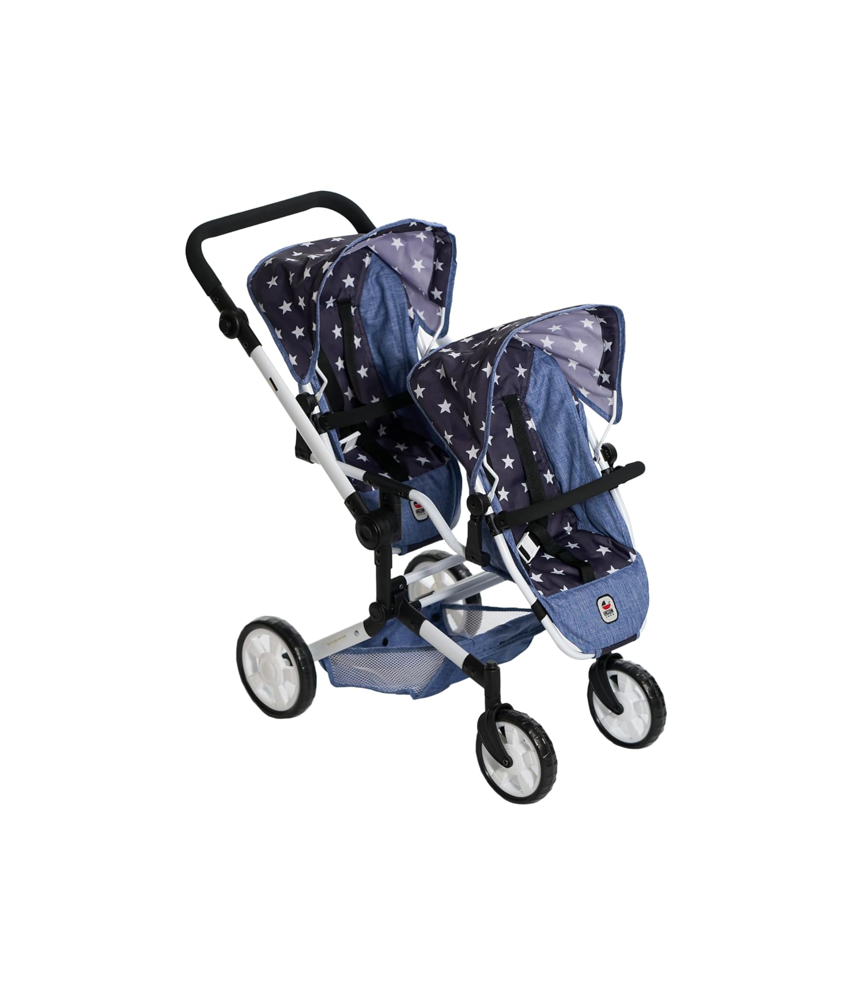 Bayer Chic 2000 Passeggino per Bambole Linus Duo, Asterisco Navy