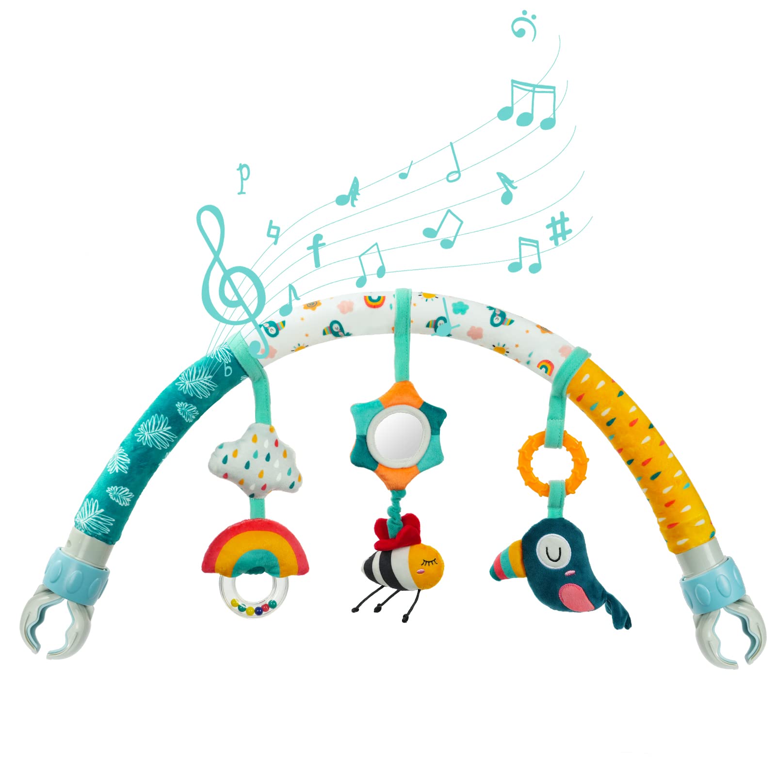 Aomig Giocattolo Passeggino Clip con Sonaglio