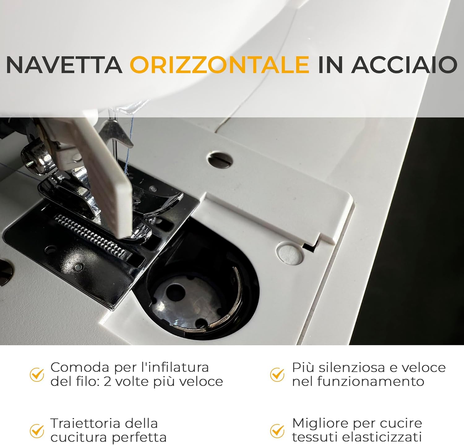 Effektiv Simplifika 15M - Macchina da Cucire Compatta - immagine 3